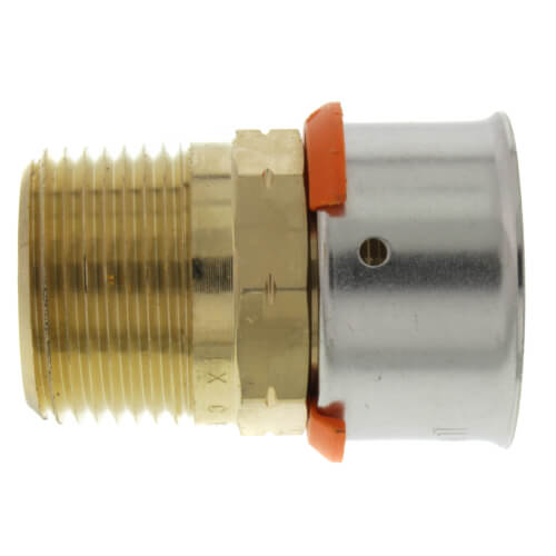 Main product image of 1" PEX Press x 3/4" Male Adapter w/ Attached Sleeve (Zero Lead Bronze)