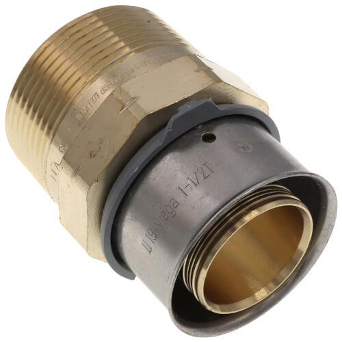 Main product image of 1-1/2" PEX Press x 1-1/2" Male Adapter w/ Attached Sleeve (Zero Lead Bronze)
