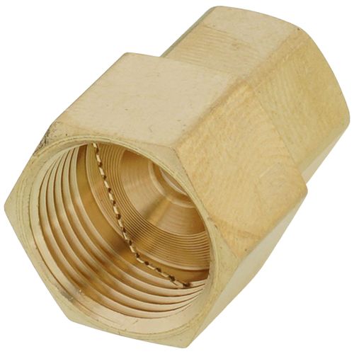 Main product image of 3/8" Female Comp x 1/4" OD Comp Brass Compression Connector, Lead Free