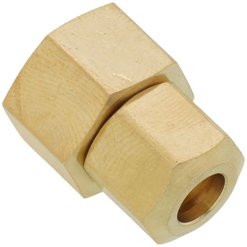 Main product image of 3/8" Female Comp x 1/4" OD Comp Brass Compression Connector, Lead Free