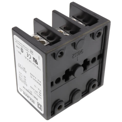 Main product image of Power Distribution Block, 3 pole, 1 line, 4 load, 175 A 600 V CU / 135 A 600 V AL