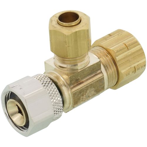 Main product image of 3/8" x 3/8" x 1/4" Lead-Free Brass Compression Adapt-A-Valve
