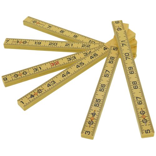 Main product image of 6' Fiberglass Folding Rule, Inside Reading