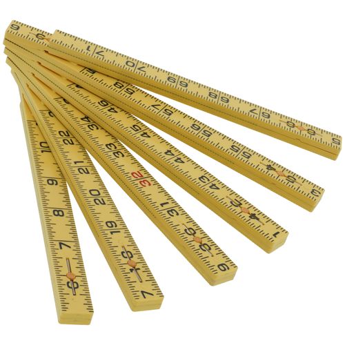 Main product image of 6' Fiberglass Folding Rule, Inside Reading