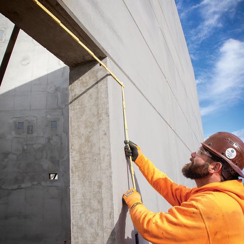 Main product image of 6.6' Fiberglass Folding Ruler, Outside Reading (Metric)