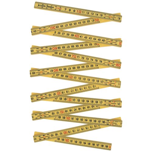 Main product image of 6.6' Fiberglass Folding Ruler, Outside Reading (Metric)