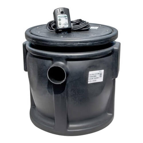 Main product image of Assembled Sewage Package System, Automatic 264 - Poly Foam 18" X 30" Basin w/ Lid (Side Discharge)