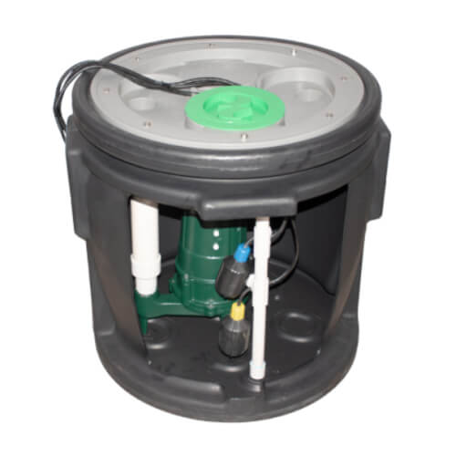 Main product image of 24" x 24" Preassembled Sewage System w/ M266, 1/2 HP, 115V Pump and Alarm