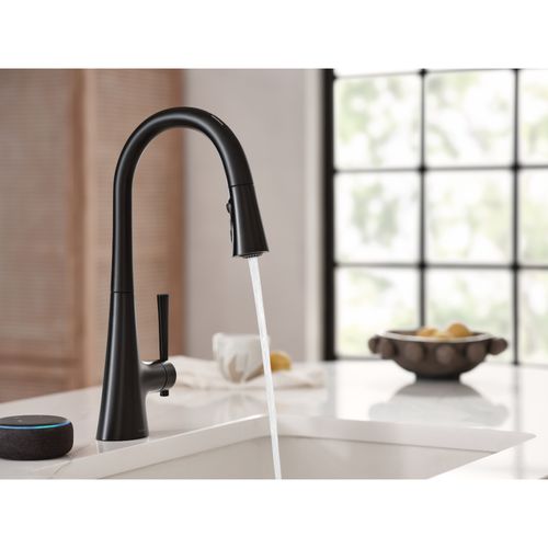 Main product image of Kurv 1 Handle Pulldown Kitchen Faucet, 1.5 GPM, 9126EVBL (Matte Black)