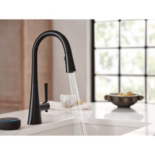 Main product image of Kurv 1 Handle Pulldown Kitchen Faucet, 1.5 GPM, 9126EVBL (Matte Black)