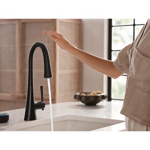 Main product image of Kurv 1 Handle Pulldown Kitchen Faucet, 1.5 GPM, 9126EVBL (Matte Black)