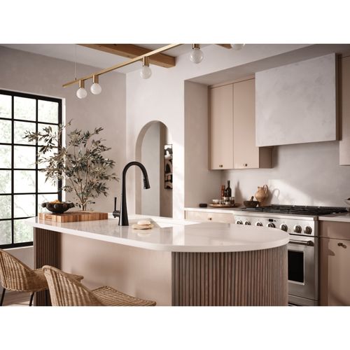 Main product image of Kurv 1 Handle Pulldown Kitchen Faucet, 1.5 GPM, 9126EVBL (Matte Black)