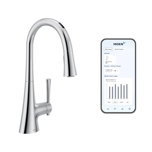 Main product image of Kurv Smart Pulldown Touchless Kitchen Faucet (Chrome), 9126EVC