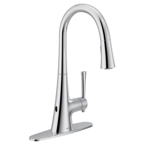 Main product image of Kurv 1 Handle Pulldown Kitchen Faucet, 1.5 GPM, 9126EWC (Chrome)