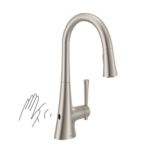 Main product image of Kurv 1 Handle Pulldown Kitchen Faucet, 1.5 GPM, 9126EWSRS (Spot Resist Stainless)