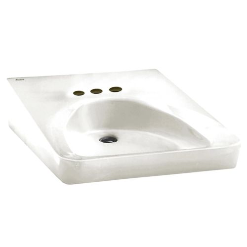 Main product image of Wheelchair Wall-Hung Sink w/ 4" Centerset (White)
