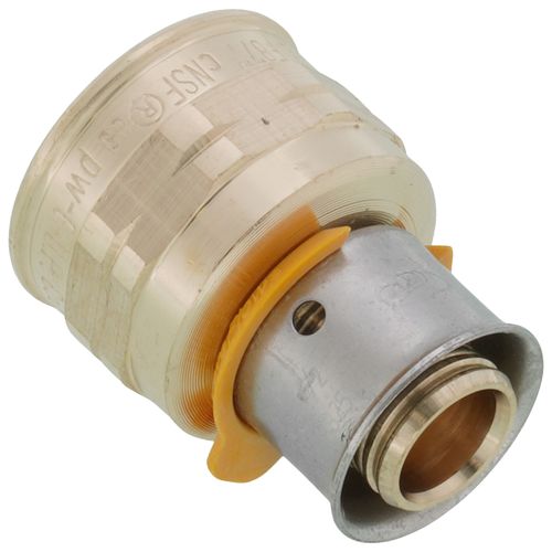 Main product image of 1/2" PEX Press x 1/2" Female Adapter w/ Attached Sleeve (Zero Lead Bronze)