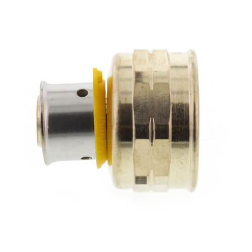 Main product image of 1/2" PEX Press x 3/4" Female Adapter w/ Attached Sleeve (Zero Lead Bronze)
