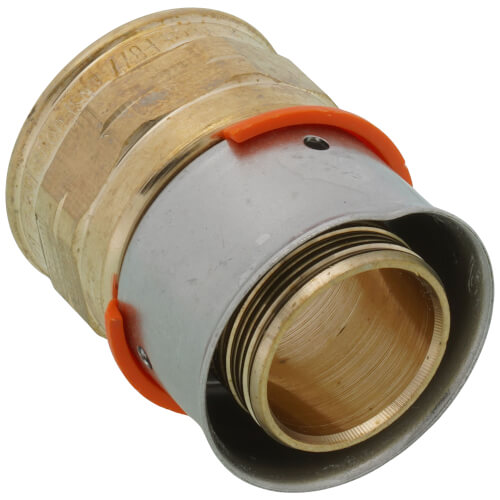 Main product image of 1" PEX Press x 3/4" Female Adapter w/ Attached Sleeve (Zero Lead Bronze)