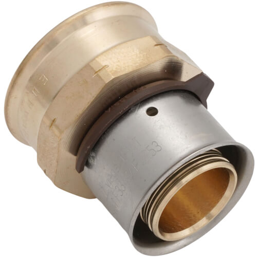 Main product image of 1-1/4" PEX Press Female Adapter w/ Sleeve (Lead Free)