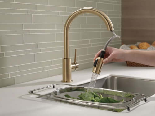 Main product image of Trinsic Single Handle Pull-Down Kitchen Faucet (Champagne Bronze), 9159-CZ-DST