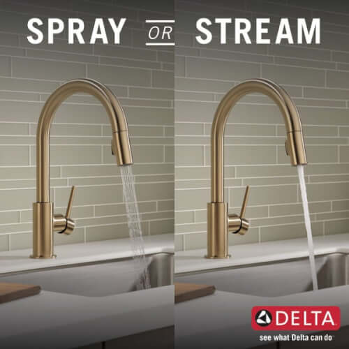 Main product image of Trinsic Single Handle Pull-Down Kitchen Faucet (Champagne Bronze), 9159-CZ-DST