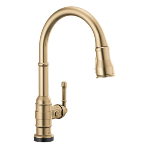 Main product image of Broderick Single Handle Pull-Down Kitchen Faucet w/ Touch2O Technology (Champagne Bronze), 9190T-CZ-DST