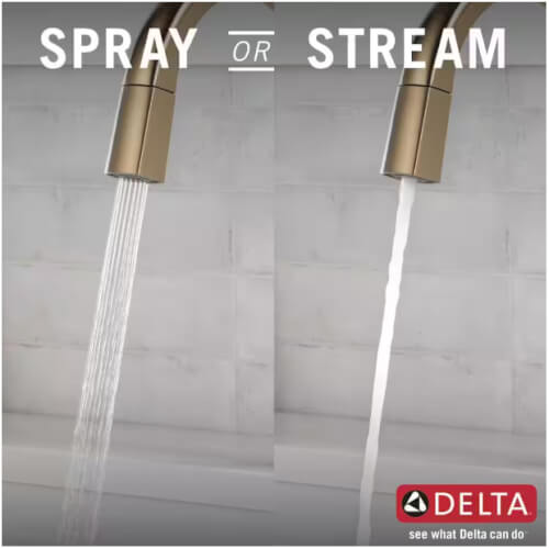 Main product image of Monrovia Single Handle Pull-Down Kitchen Faucet (Lumicoat Champagne Bronze), 9191-CZ-PR-DST