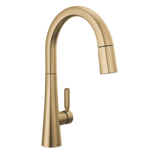 Main product image of Monrovia Single Handle Pull-Down Kitchen Faucet (Lumicoat Champagne Bronze), 9191-CZ-PR-DST