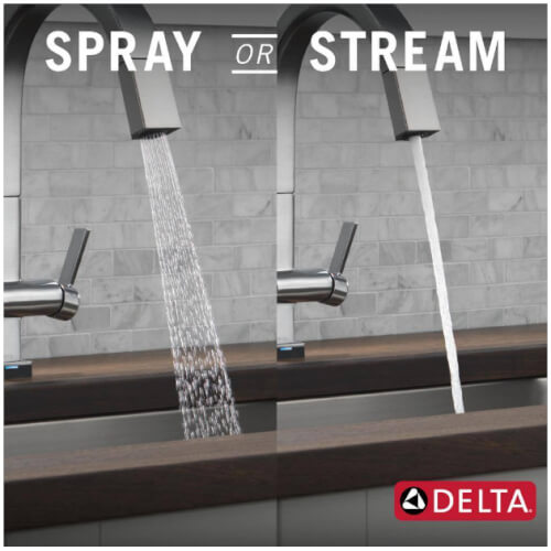 Main product image of Pivotal Single Handle Pull Down Kitchen Faucet w/ Touch2O Technology (Arctic Stainless), 9193T-AR-DST