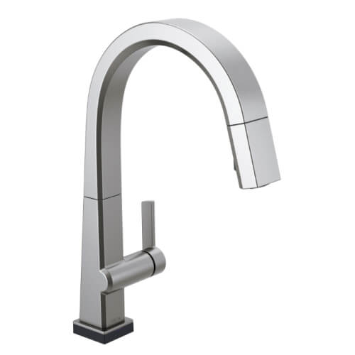 Main product image of Pivotal Single Handle Pull Down Kitchen Faucet w/ Touch2O Technology (Arctic Stainless), 9193T-AR-DST