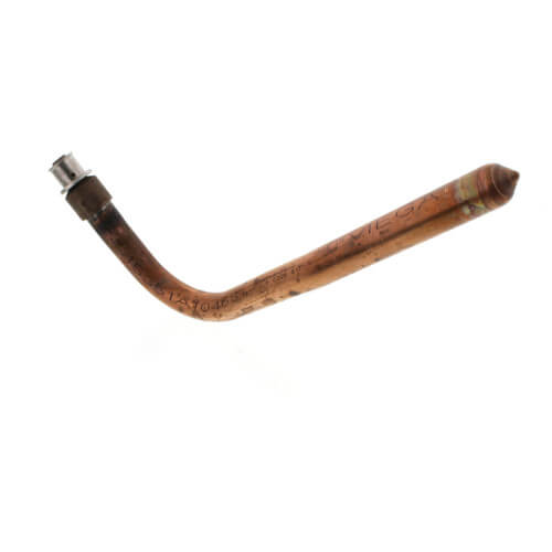 Main product image of 3/8" PEX Press x 1/2" Copper Stub Ell, 3-1/2" x 8" (Lead Free)