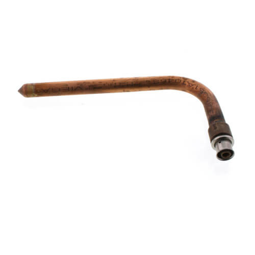 Main product image of 3/8" PEX Press x 1/2" Copper Stub Ell, 3-1/2" x 8" (Lead Free)
