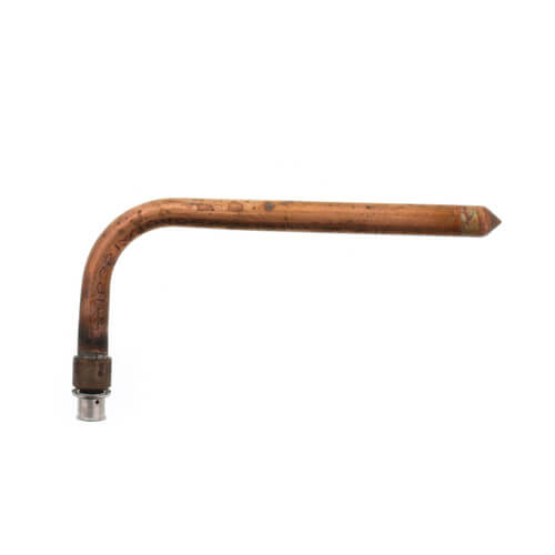 Main product image of 3/8" PEX Press x 1/2" Copper Stub Ell, 3-1/2" x 8" (Lead Free)
