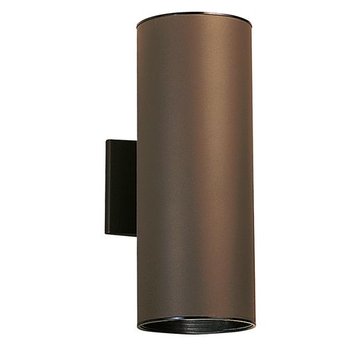 Main product image of Cylinder 15" 2 Light Wall Light (Architectural Bronze)