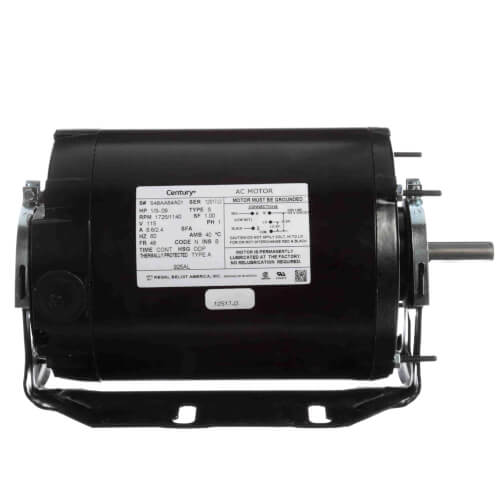 Main product image of 5-5/8" Split Phase Belted Drive Ball Bearing Motor (115V, 1725/1140 RPM, 1/3, 1/11 HP)