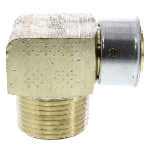 Main product image of 1-1/4" PEX Press x 1-1/4" Male 90° Elbow w/ Attached Sleeve (Lead Free)
