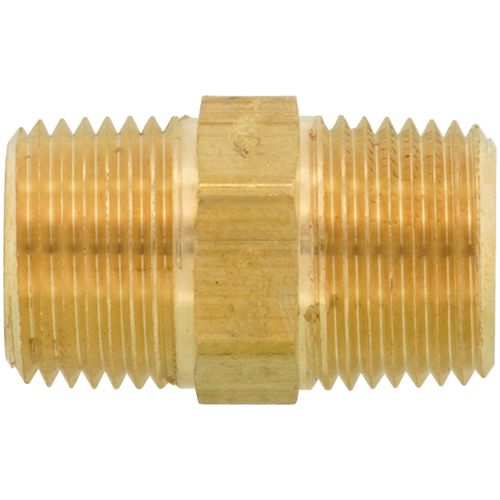 Main product image of 3/8" MIP Barstock Hex Brass Nipple (Lead Free)