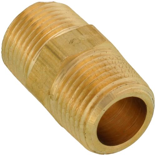 Main product image of 3/8" MIP Barstock Hex Brass Nipple (Lead Free)