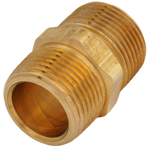 Main product image of 3/4" MIP Barstock Hex Brass Nipple (Lead Free)