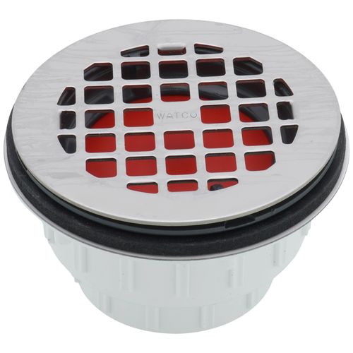 Main product image of Innovator Testable PVC Shower Drain, Testable to 5 Floors or 22 PSI (Chrome Plated)