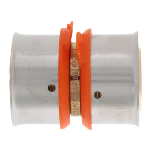 Main product image of 1" PEX Press Coupling w/ Attached Sleeve (Zero Lead Bronze)