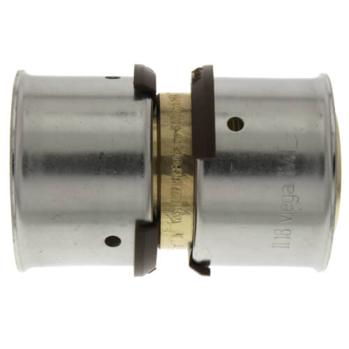 Main product image of 1-1/4" PEX Press Coupling w/ Attached Sleeve (Zero Lead Bronze)