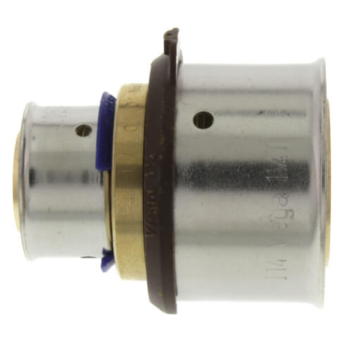 Main product image of 3/4" x 1-1/4" PEX Press Coupling w/ Attached Sleeve (Zero Lead Bronze)