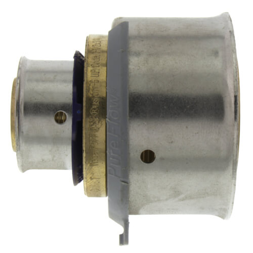Main product image of 3/4" x 1-1/2" PEX Press Coupling w/ Attached Sleeve (Zero Lead Bronze)