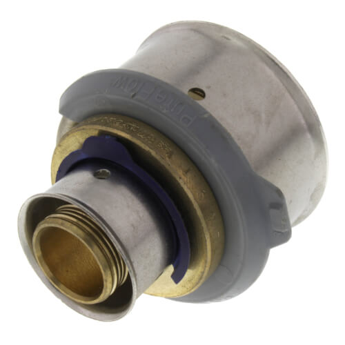 Main product image of 3/4" x 1-1/2" PEX Press Coupling w/ Attached Sleeve (Zero Lead Bronze)
