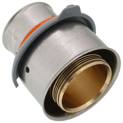 Main product image of 1" x 1-1/2" PEX Press Coupling w/ Attached Sleeve (Zero Lead Bronze)