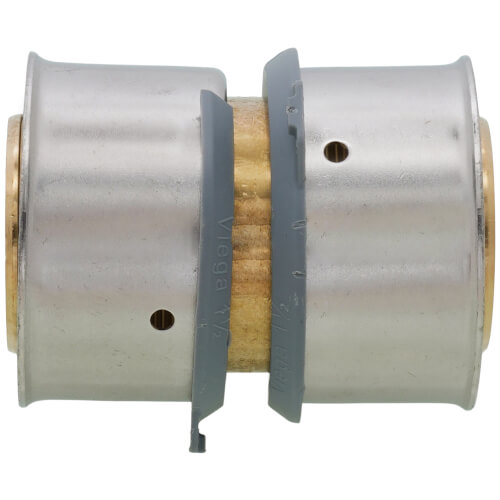 Main product image of 1-1/2" PEX Press Coupling w/ Attached Sleeve (Zero Lead Bronze)