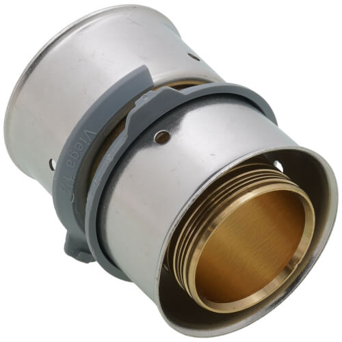 Main product image of 1-1/2" PEX Press Coupling w/ Attached Sleeve (Zero Lead Bronze)