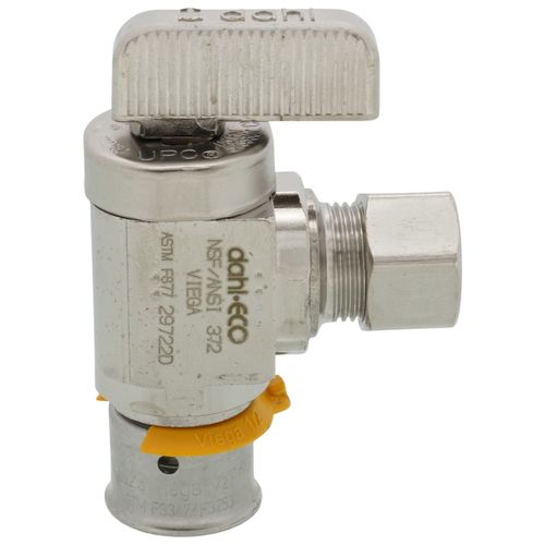 Main product image of 1/2" PEX Press Angle Stop Valve (Lead Free)